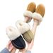 Women's Shoes Winter Snow Boots With Faux Fur Lining, Thick Sole, Round Toe, Slip-On Style For Warmth And Comfort (Available In Brown, Khaki, Black)_voghion.com