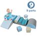 Ensemble de blocs de jeu et d'escalade TLG 9 pièces pour enfants – Blocs de construction souples et colorés avec marches, toboggan et piscine à balles pour tout-petits et enfants d'âge préscolaire – Balles non incluses_voghion.com