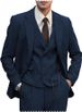 Men's Slim Fit Herringbone Suit 3-Piece Set - Business Casual Blazer, Vest & Pants For Wedding, Party & Office_voghion.com