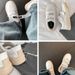 【Sheii Suyin 】 Verbesserte Version kommt ~ Klettverschluss dicke Sohlen erhöhen Casual Sports Small White für Damen Boardschuhe_voghion.com