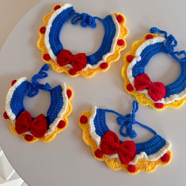 Collana con ciondolo a forma di gatto intrecciato, decorazione per collare di cane di piccola taglia, con ciondolo a forma di principessa Biancaneve_voghion.com