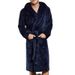 Men's Clothing warm men's large size thickened hooded patch pockets extended winter long sleeved solid color nightgown_voghion.com