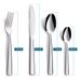 Set di posate in acciaio inossidabile con manico Ins Style, coltello da bistecca occidentale, cucchiaio da dessert, forchetta_voghion.com