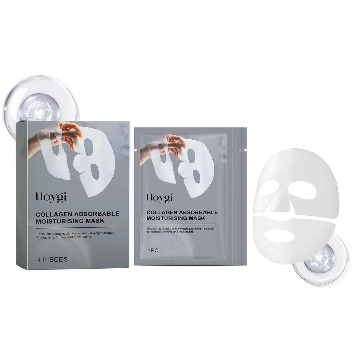 Hoygi Deep Anti-Wrinkle Collagen Mask (Box Set) Facial Moisturizing Skin Hydrating, Cleansing Pores Hydrating Mask_voghion.com