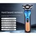 Driekoppig elektrisch scheerapparaat, draagbaar scheerapparaat voor mannen, baardtrimmer, cadeau voor mannen_voghion.com