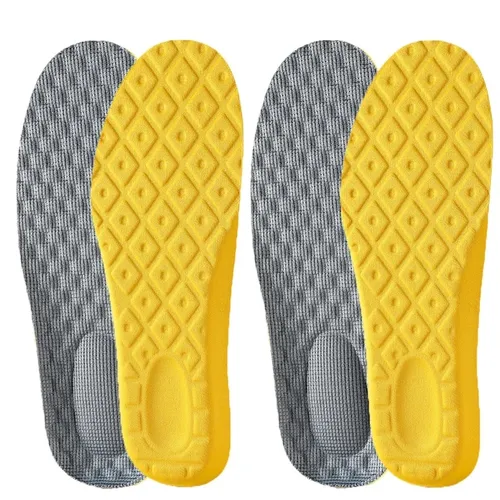 4Pcs Soft Latex Memory Foam Insoles Women Men Sport Running Foot Support Shoe Pad Breathable Orthopedic Feet Care Insert_voghion.com
