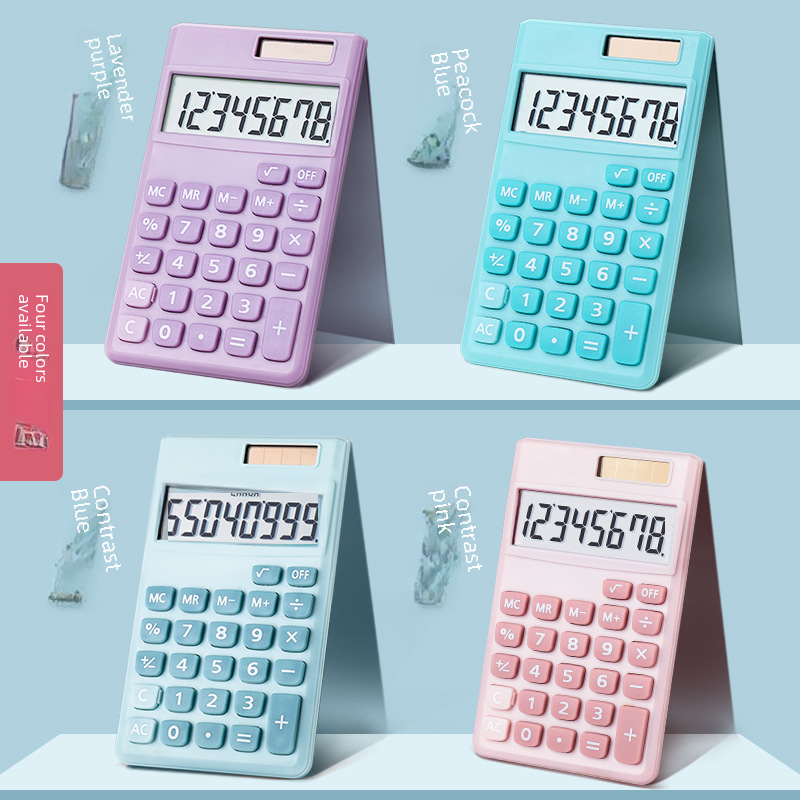 Fabrik candy farbe niedlichen rechner solar 8-bit mini tragbare student computer großen bildschirm_voghion.com