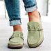 New Style Sandals And Slippers For Women, With A Buckle On The Scalp, Solid Color Half Slippers, Size 43, Casual Women's_voghion.com