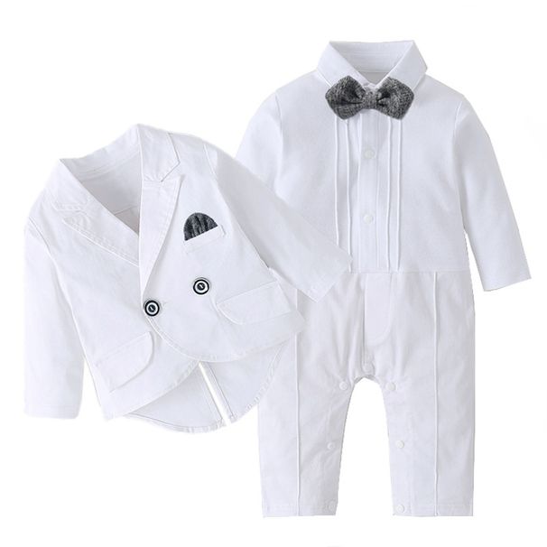 Ropa de bebé, vestido de caballero para bebés, esmoquin para niños, traje de mono, chaleco, traje para niños_voghion.com