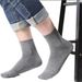 Calcetines de longitud media para hombre, color negro, blanco, gris, temporada de primavera y otoño, calcetines para mujer_voghion.com