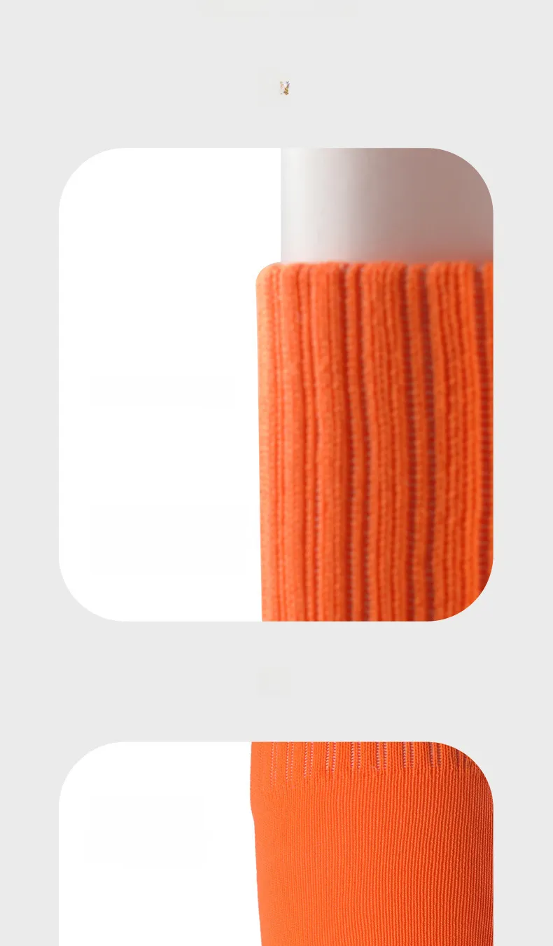 TOVN Football Leg Protector Socks Cover Men's Long Barrel Anti-friction Calf Protector Sports Football Socks Cover_voghion.com