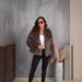 Women's Clothing Faux Fox Fur Coat For Women – Mid-Length Winter Jacket With Oversized Lapel, Trendy Gradient Color, Street Style_voghion.com