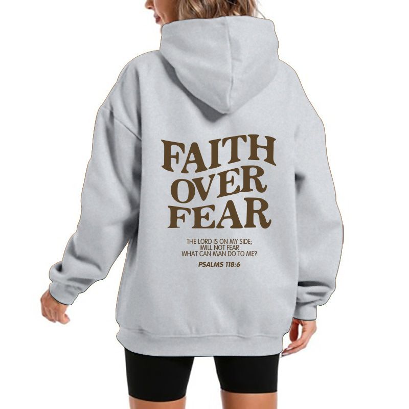 Unisex Fleece-Lined Hoodie With Kangaroo Pocket – Oversized Pullover Sweatshirt With Bold Letter Print For Streetwear & Casual Comfort_voghion.com