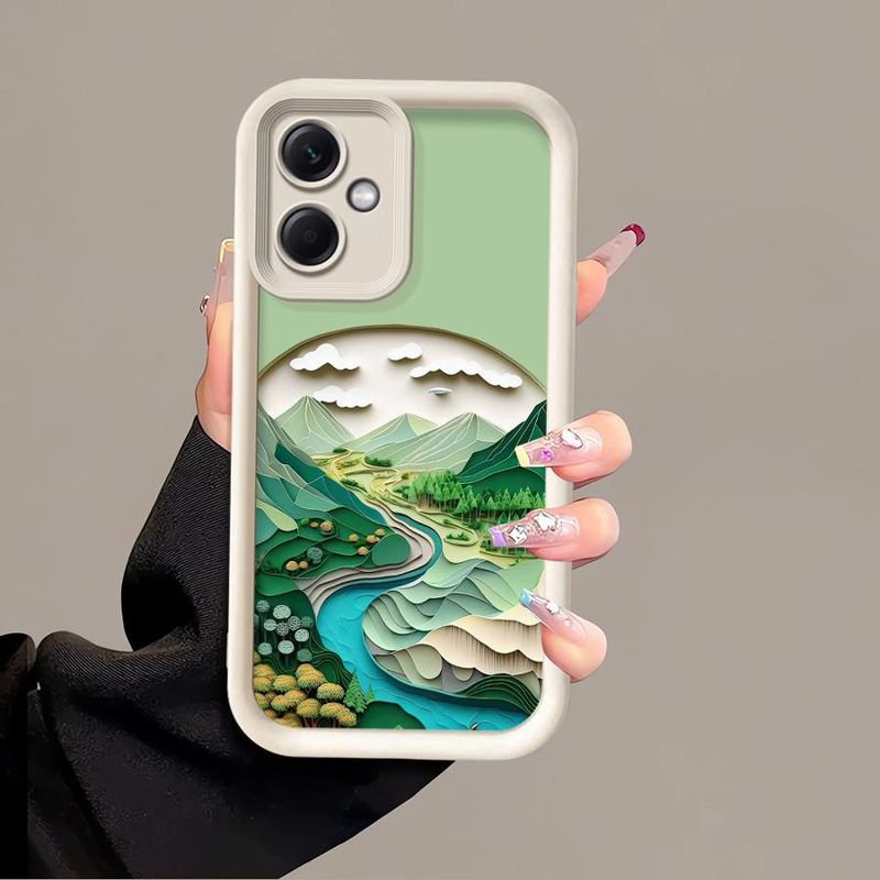 Mobilskal till Xiaomi Poco X3 Pro C61 C50 X3NFC Redmi 12C 13 A2 Plus 12 13C Stötsäkert fodral Funda Sommar Sky Suspension_voghion.com