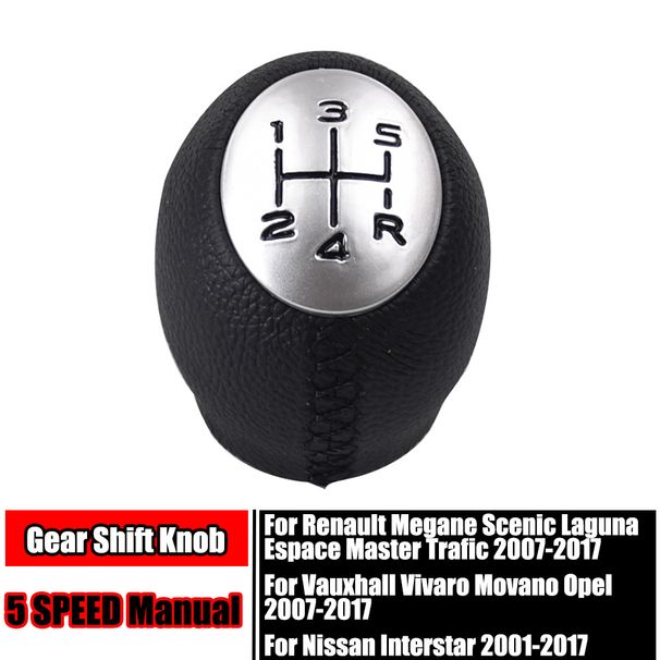 Schaltknauf Stick Kopf Auto Shifter Hebel Griff 5 6 Geschwindigkeit Für Renault Megane Scenic III 3 Laguna Master Trafic_voghion.com