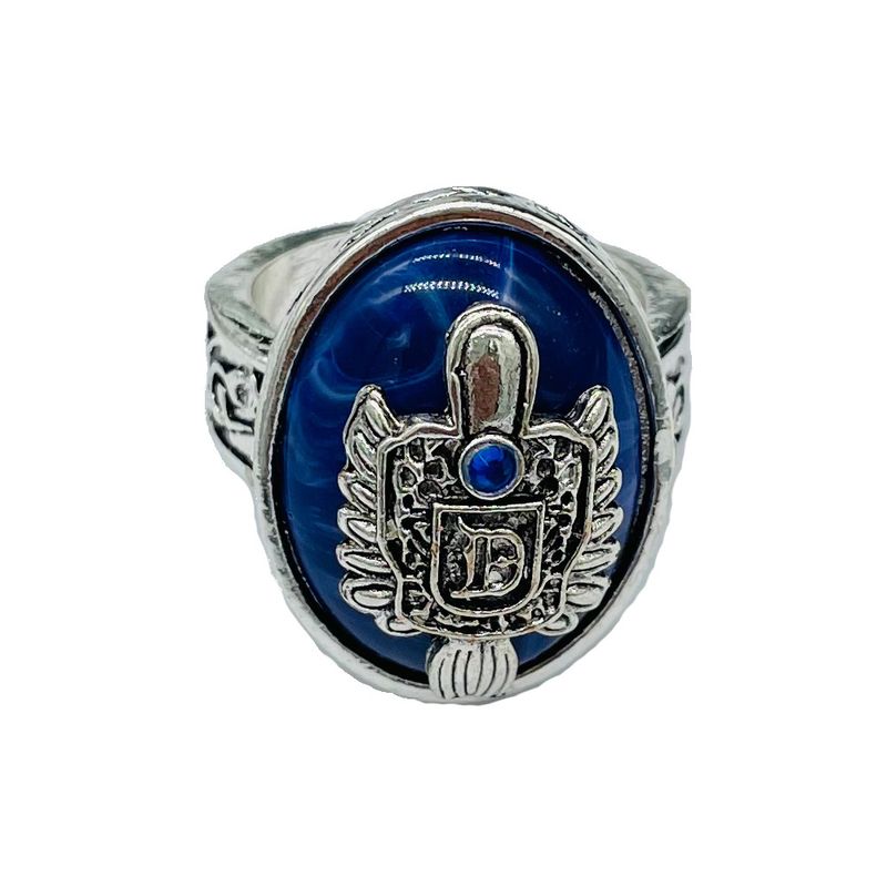 Punk Gothic Style Vampire Diaries Same Engraved Pattern Alloy Ring For Men And Women_voghion.com