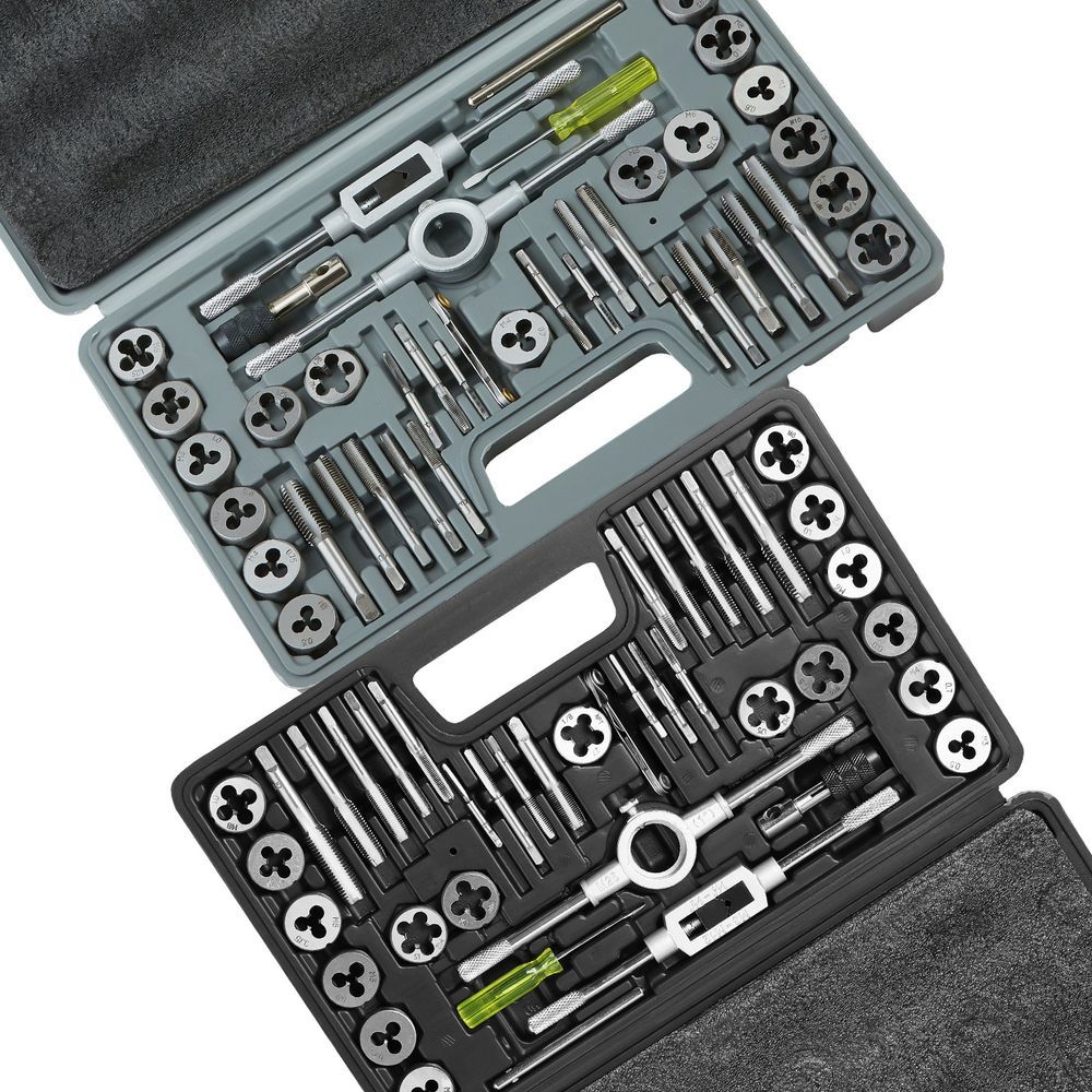Tap And Die Set, 80-Piece Metric And SAE Standard, Bearing Steel Taps And Dies, Essential Threading Tool For Cutting External Internal Threads, Wit_voghion.com