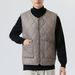 Nuovo gilet corto da uomo in pile caldo autunnale e invernale con cerniera e tasche esterne di grandi dimensioni, con tracolla_voghion.com