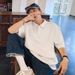 Polo Shirt Men's Summer Loose Solid Color Lapel Short T-shirt Simple And Versatile Teenage Half Sleeved Top Trendy_voghion.com