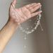 White Rhinestone Fringed Necklace Women's Summer Cooling Neck Chain Multi-layer Stacked Choker Collarbone Chain Accessories_voghion.com