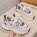 Boys' 2025 New Spring Big Explosive Street Running Sports Children's Soft Sole Dad White Shoes Breathable_voghion.com