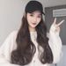 Women's Fashionable Long Wavy Wig Hat With Sun Visor, Natural Look High-Temperature Synthetic Fiber Hairpiece For Styling And Daily Wear_voghion.com
