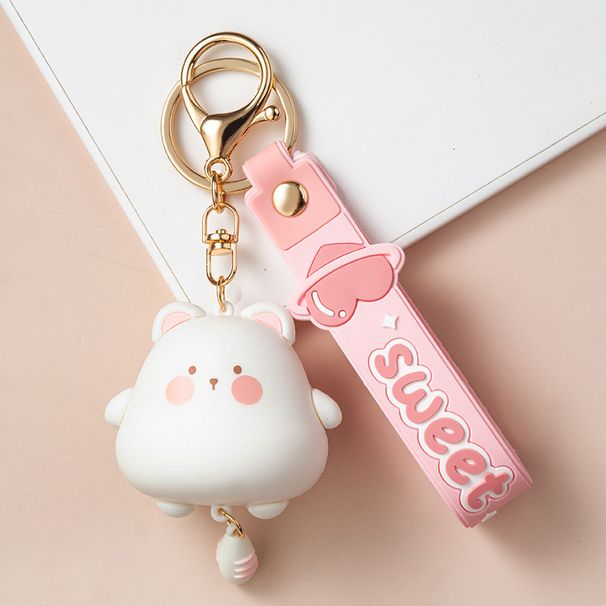 Cute Kitten Key Chain Exquisite Siamese Cat Car Chain Men's And Women's Cartoon Schoolbag Hanging Decoration Couple Net Red Key Ring_voghion.com