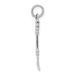 14K White Gold Solid 3-D Enameled Hockey Stick Charm_voghion.com