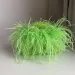 New Pearl Bead Bag With Feather Fur Designer Brand Clear Acrylic Crystal Tote Handbag Women Handmade Party Purse_voghion.com