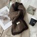 Beige wool with autumn winter women's Korean atmosphere plush scarf for warmth and neck protection 2024 new model_voghion.com