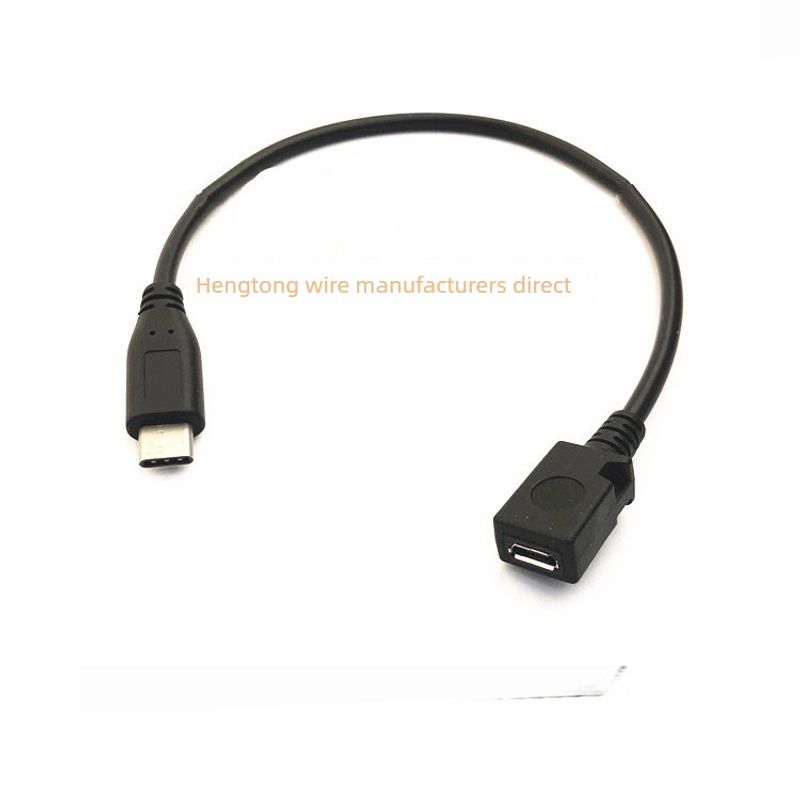 Cablu adaptor USB de tip C mascul pentru date telefonice mobile Android Micro feminin la tip C_voghion.com