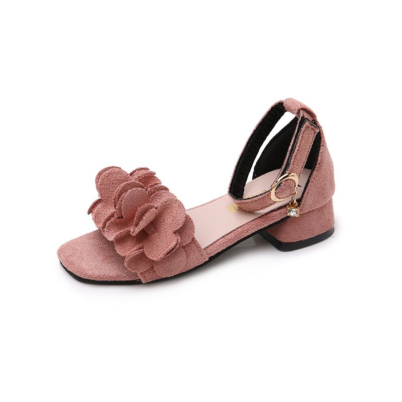 Mädchen Prinzessin Sandalen, Eltern-Kind, 2024 Sommer neue kleine, mittlere und große Kinder Student High Heels Tanz_voghion.com