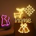 LED Neon Moon Heart Rainbow Star Creative Night Light For Bedroom Decor, Battery & USB Powered, Multiple Shapes (Lightning, Love, Unicorn)_voghion.com