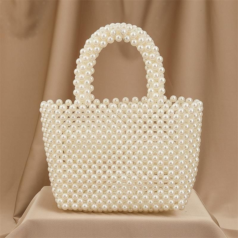 Neue Perle Stil Vielseitig frauen Handtasche Mode Handy Party Tasche_voghion.com