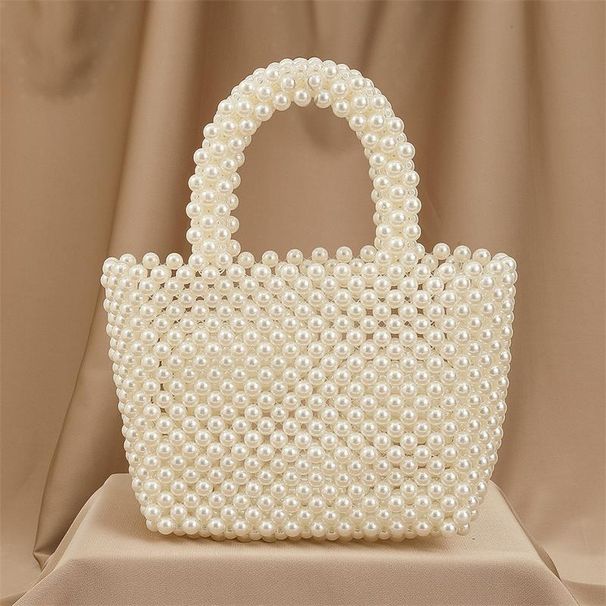 Neue Perle Stil Vielseitig frauen Handtasche Mode Handy Party Tasche_voghion.com