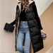 Abbigliamento da donna Gilet con cappuccio, coulisse, tasca obliqua e cerniera francese_voghion.com