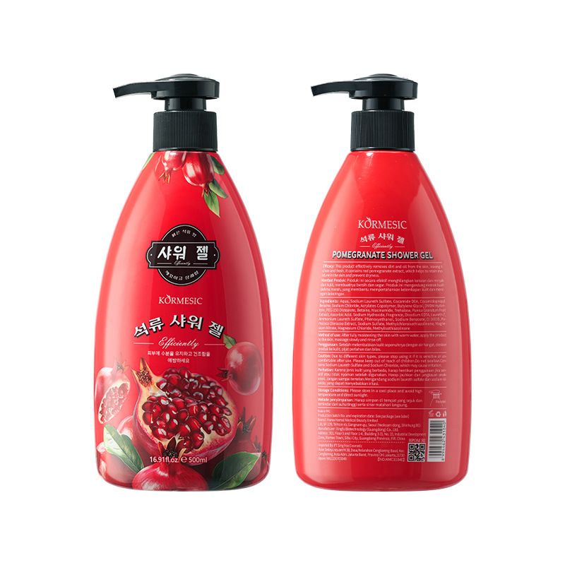 KORMESIC Red Pomegranate Bath Gel 500ml_voghion.com