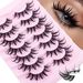 False Eyelashes One Piece False Eyelashes Hard Stem Little Devil Eyelashes Natural Thick Curled Eyelashes_voghion.com