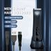 2-in-1 Electric Body Hair Trimmer – Ceramic Blade USB Rechargeable Shaver For Men (ABS Body, LCD Display, Wet/Dry Use)_voghion.com