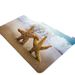 Breathing bag printed ocean heart entry-level floor mat, kitchen, bathroom, anti slip, water absorbing foot mat, living_voghion.com
