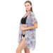 Cashew Strickjacke Urlaub Strand Sonnenschutz Kleidung Bikini Strickjacke Split Chiffon Schal Frauen_voghion.com