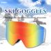Outdoor skiing magnetic with high-definition colorful double-layer fog and anti UV ski goggles for adults_voghion.com