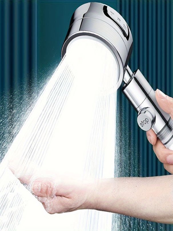 1PC 3-level Adjustable Shower Head With Filter, Wall-mounted, Painted Surface, Rain Shower Settings, Halloween, Christmas Decora_voghion.com