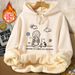 Felpa con cappuccio spessa foderata in pile autunno inverno per ragazzi studenti delle scuole medie 2024 nuova felpa alla moda top 12_voghion.com