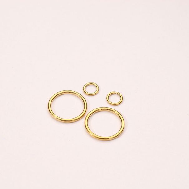 Gioielli da donna in acciaio inossidabile, anello circolare, accessori, materiale, due stili_voghion.com