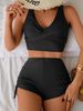 GraceChic Cross-Border European And American Style Two-Piece Swimsuit For Women, High-End Conservative Design, Tummy Control,_voghion.com