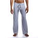 KSS/SECRET Men's Home Pants Pajama Pants Solid Color Loose Ice Silk Polyester Plus Size Yoga Pants For Home Leisure_voghion.com