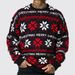 Herren Herbst und Winter Jacquard lose Schulter Langarm dünnen Pullover SY0076_voghion.com