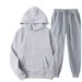 boy 2023 Cross-Border Men's Spring And Autumn Solid Color Hoodie Sweatshirt Trendy Casual Sports Two-Piece Set_voghion.com