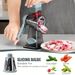 1 Set, Rotary Cheese Grater With Handle, Vegetable Grater, Cheese Shredder, Vegetable Slicer Grater For Kitchen, Cutter With 3 Changeable Blades_voghion.com